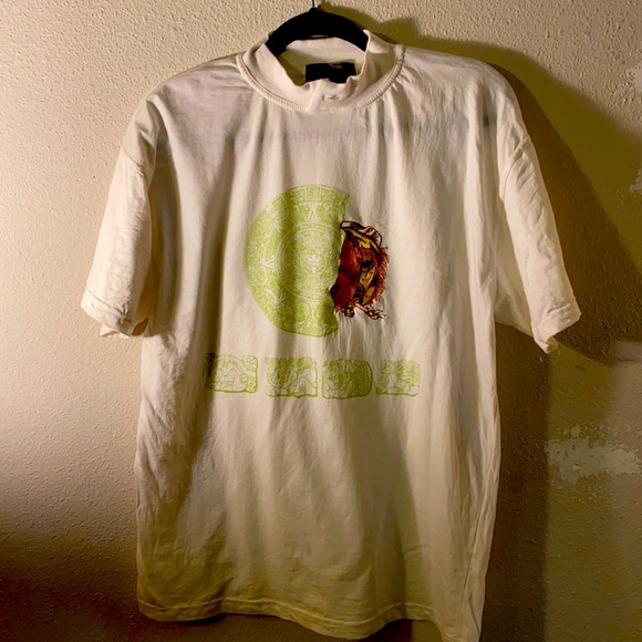 Bugatchi white t shirt with green and brown logo - Picture 1 of 7